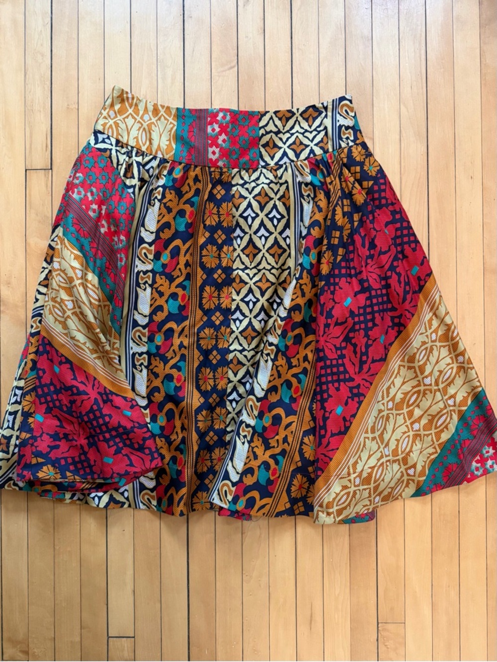 Anthropologie Y2K 100% Silk Skirt